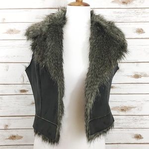 Vegan Fur & Suede Vest